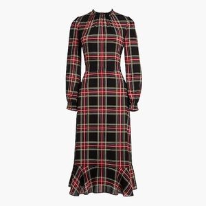 NWT JCREW Factory Ruffleneck peasant dress Size 14
